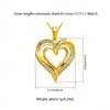 Accesorios de Nuevo Producto Transfronterizos Estilo Coreano Moda Collar Colgante Corazón a Corazón Colgante en Forma de Corazón Cadena para Clavícula de Mujer Regalo de Navidad