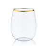 Vendas Diretas de Fábrica Copo de Plástico Taça de Vinho Tinto Xícara de Chá 12oz Formato de Ovo Material PET 360ml Preferido para Cross-Border Imprimível