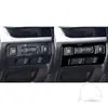 Adecuado para 13-18 Subaru Forester panel de ajuste de faros negro piano negro brillante modificación de interior de coche