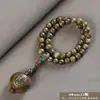 Pulsera de Sandalo Verde Argentino de 8mm con Doble Bucle para Hombres y Mujeres, Cuentas Budistas de Sandalo, Cuentas de Oración, Artículo Cultural, Regalo al por Mayor