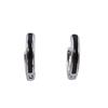 Aretes Nicho Simples Geométricos Redondos de Dos Usos Estilo Coreano Combinan con Todo Línea Negra Moda Pendientes de Tendencia para Oficina