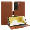 Funda tipo libro de cuero con tacto de piel Samsung S24/S23/S22 con tarjetero, soporte y cubierta protectora de negocios anticaída