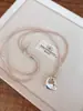 Collar Colgante Único de Diseñador para Mujer, Accesorio Largo Dulce y Fresco, Cadena Versátil de Suéter de Lujo Ligero