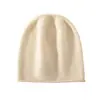 Gorro de punto 100% cachemir puro para otoño e invierno, cálido y versátil gorro de lana para mujer para exteriores, gorro tipo turbante