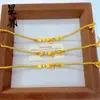 Loja de Ouro Mesmo Estilo Ouro Areia Flor de Cerejeira Moeda de Cobre Estrela e Lua Pulseira para Mulheres, Acessório Quadrado de Moeda de Cobre, Joia de Mão Versátil de Nicho