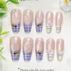 24 PIEZAS Colección de Arte para Uñas Bestseller Transfronterizo Navidad Halloween Flor Uñas Portátiles Ojo de Gato Halloween Piezas de Uñas Portátiles