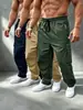 Pantalones jogger funcionales de estilo americano para trabajo, comercio exterior transfronterizo para hombres, pantalones deportivos casuales holgados con múltiples bolsillos para exteriores
