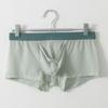 Cueca boxer masculina ultrafina de seda de gelo ultrafina com separação de balas cueca aberta para jovens