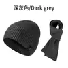 Fábrica de Trajes Cálidos de Otoño e Invierno Listo para Usar al Aire Libre de Terciopelo Engrosado Cortavientos Protección para los Oídos Gorro de Punto y Bufanda Conjunto de Dos Piezas