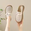 Sandalias de Malla Caladas con Suela Gruesa y Punta Cerrada para Mujer, Nuevo Estilo Verano 2026, Mocasines de Plataforma Transpirables sin Cierre
