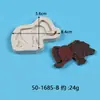 Molde para Decoración de Pasteles Colección de Animales DIY Jirafa Zorro Erizo Ardilla Fondant Chocolate Molde de Silicona