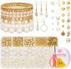 15 cuentas espaciadoras de estrella de cinco puntas con perlas brillantes de celosía, accesorios hechos a mano para hacer pulseras, pendientes y collares.