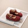 Sapatos Birkenth para Meninas 2025 Primavera e Outono Novos Sapatos de Couro Infantis Para Bebê Versátil Sola Macia Sapatos de Camada Única da Moda para Meninos