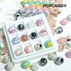 Cuentas pintadas a mano dibujos animados Flor Planeta cadena para teléfono móvil Tulipán DIY joyería hecha a mano accesorios japoneses y coreanos accesorios cuentas cuentas
