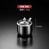 Tarro de Condimentos de Acero Inoxidable 304 Estilo Coreano Lujo de Cocina Tarro de Sal Tarro de Aceite con Cuchara Caja de Condimentos Creativa Tarro Dorado