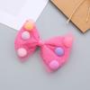 Crianças Estilo coreano malha arco hairpin bola pequena bola headwear princesa cocar flor menina clipe hairpin flor acessórios de cabelo infantil