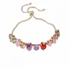 Pulsera extensible ovalada chapada en oro real con incrustaciones de circonita, sensación de lujo ligero de nicho de alta gama, accesorio de mano simple y elegante