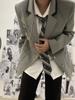 Uniforme dk para Niños Estilo Universitario Japonés Traje Gris Traje Traje Universitario Apasionado Pi Shuai Chaqueta Traje Senior Jk