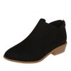 Comércio exterior transfronteiriço plus size Botas 2024 Primavera e Outono Novas Botas Femininas Europeias e Americanas com Zíper de Salto Grosso Naked Botas Martins Fashion