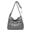 Bolsa Feminina da Moda Bolsa de Ombro Versátil Multicolorida Multibolsos PU Macio Lavável Bolsa de Mãe Leve Moderna Bolsa Transversal para Mulheres