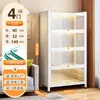 Estante de Livros com Porta de Vidro de Aço para Casa à Prova de Poeira Estante para Livros Infantis Gabinete de Exibição de Figuras de Espaço com Luz Gabinete Ita Gabinete de Lata