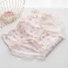 Ropa Interior Lolita Linda para Mujer 10A Antibacteriana Refuerzo Extendido Algodón Puro Transpirable Cintura Media Cubre Cadera Bragas para Estudiantes