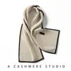 Outono e Inverno Novo Uso Diário Atmosfera Cachecol Puro Cashmere Padrão de Cor Contrastante Encaixe Cachecol Curto de Cashmere