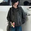 Conjunto de Niña Primavera y Otoño Chaqueta Rayada 2026 Nuevo Moda Otoñal Infantil Casual Sudadera con Capucha Conjunto de Dos Piezas