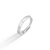 Anillo de pareja Mobius S925 para hombre y mujer, diseño de nicho, ligero, de lujo, sencillo, con diamantes a cuadros.