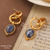 Pendientes Vintage Antiguos de Época Serie de Pintura al Óleo Van Gogh Flor de Aceite Goteante Borla de Perla Pendientes Joker Venta al por Mayor