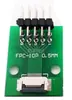 Placa adaptadora de cable flexible FPC de 10 pines FFC a enchufe directo de 2.54, con conectores de paso de 0.5 ya soldados en la PCB