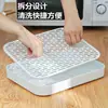Bandeja de Té Gruesa de Doble Capa para el Hogar con Soporte para Tazas Estante de Almacenamiento para Sala de Estar Bandeja Escurridora para Tazas de Agua y Tazas de Té
