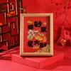 Marco de Yuanbao de Año Nuevo para Atraer la Fortuna de Todas las Direcciones, Auge de Ventas Diarias, Marco de Fotos, Decoración de Año Nuevo, Marco para Caligrafía y Pintura, Exhibición de Escritorio y Entrada