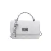 Bolso de nicho estilo coreano con cierre de cadena, nuevo bolso de hombro de moda con estampado de diamantes, versátil y elegante para ir al trabajo, bolso cruzado cuadrado pequeño