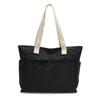 Bolsa de Lona para Mujer 2025 con Diseño de Nudo de Cuerda, Gran Capacidad, Bolsa Tote Color-Blocking, Simple y Versátil, Bolso de Mano a la Moda
