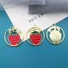 Set Mixto de 20 Colgantes Esmaltados con Forma de Fruta, Accesorios Creativos para Joyería DIY, Pequeños Dijes para Pulseras, Collares, Aretes y Llaveros