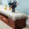 Toalha de Mesa para Rack de TV Retangular Sala de Estar Tecido de Renda Moderno Simples Nail Art Toalha de Mesa Longa Toalha Estilo Europeu Pequeno Luxo
