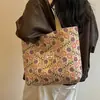 Bolso de Hombro Individual Floral de Gran Capacidad para Mujer 2026 Nuevo Estilo Retro Moda Bolso de Compras Bolso de Mano Estilo Artístico ins