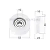 Rodamientos con Recubrimiento de Plástico 608 Rodillo con Ranura 624U Polea para Puertas y Ventanas Deslizantes 625 Ranura de Eub de Nylon Fabricante 626