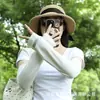 Conducción de Verano Actividades al Aire Libre Protección Solar Protección UV Mangas para Brazos Mangas de Seda de Hielo Unisex Color Sólido Versátil Mangas de Hielo