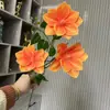 Floristería de Simulación de Boda Naranja Material de Flores Naranja Naranja Tema Arreglo de Lugar de Boda Hotel Arreglo de Flores de Plástico