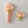 Nueva serie de flores de verano pequeña fresca pastoral flor creativa DIY pasador casero marco de fotos manicura pequeña joyería