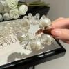 Alta elástica transparente pérola linha telefônica faixa de cabelo corda de cabelo de alta qualidade laço de cabelo faixa de cabelo corda de cabelo simples para mulheres