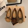 Zapatos Planos Bajos Retro de Nicho Estilo Coreano para Mujer, Nuevo Modelo Primavera 2026, Zapatos Mary Jane Elegantes con Lazo y Suela Suave