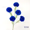 5 cravos artificiais de haste única, flores de seda para decoração de casa e casamento, flores artificiais de haste única para decoração de hotel, flores artificiais de seda