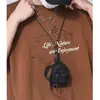 Mini Bolsa Transversal Mini Porta-Moedas Bolsa de Chave Compacta Marca Criativa Tendência Personalizada Zíper YKK Bolsa para Fones de Ouvido