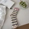 ¡Canele de Otoño Dulce Chica Retro! Demasiado de alta gama~ Calcetines Versátiles sin Hueso estilo Ins que Enderezan la Pierna de Media Pantorrilla