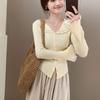 Cardigan feminino elegante de renda de alta qualidade 2025 primavera novo estilo coreano versátil slim casual para mulheres