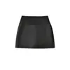 Falda de Cadera con Abertura Lateral para Mujer, Falda Ajustada de Cintura Alta Adelgazante Estilo Hot Girl, Pantalón Falda de Verano Anti-Exposición, Minifalda Deportiva de Color Sólido