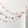 NUCHI Decoração de Natal Transfronteiriça Fio de Feltro de Lã Enfeite de Árvore de Natal Decoração de Feriado Decoração de Janela de Casa